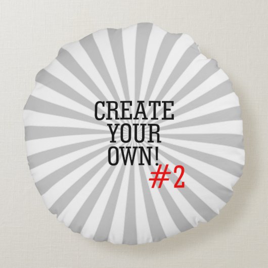 2つのイメージは2つのステップで容易にあなた専有物を作成します ラウンドクッション (裏面)