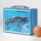 2つのイルカ メタルランチボックス (インサイチュ)