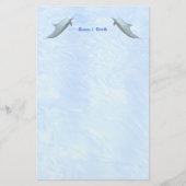2つのイルカ 便箋 (正面)