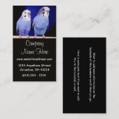 2つのインコの名刺 名刺 (正面/裏面)