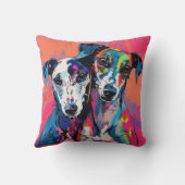 2つのウィペット クッション (裏面)