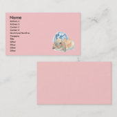 2つのウサギの名刺 名刺 (正面/裏面)