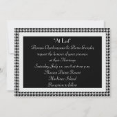 2つのエレガントTuxeddosを持つゲイ結婚式招待状 招待状 (裏面)