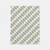 2つのエンドウ豆のツインベビーブランケット フリースブランケット (正面)