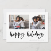 2つのカジュアルフォトグリッドのスクリプトを作成 |ハッピーホリデー シーズンカード (正面)