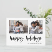 2つのカジュアルフォトグリッドのスクリプトを作成 |ハッピーホリデー シーズンカード (スタンド正面)
