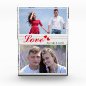 2つのカスタムの写真愛によって名前を挙げられるPhoto Blocks フォトブロック (正面)