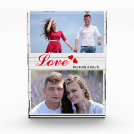 2つのカスタムの写真愛によって名前を挙げられるPhoto Blocks フォトブロック