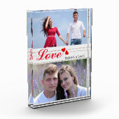 2つのカスタムの写真愛によって名前を挙げられるPhoto Blocks フォトブロック (左)