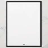 2つのカスタムイニシャルのスクリプトモノグラムを持つレターヘッド レターヘッド (裏面)