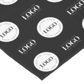 2つのカスタムロゴステップとリピート事業会社 ショートテーブルランナー (コーナー)