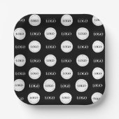 2つのカスタムロゴステップとリピート事業会社 ペーパープレート (正面)