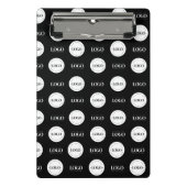 2つのカスタムロゴステップとリピート事業会社 ミニクリップボード (正面)