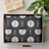 2つのカスタムロゴステップとリピート事業会社 薄葉紙 (ギフト)