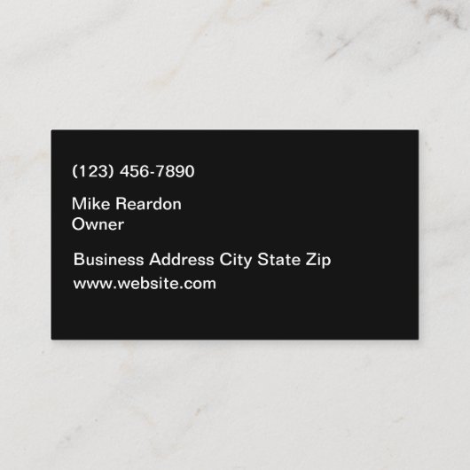 2つのカッコいいサイドカーの修理  名刺 (裏面)