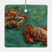 2つのカニbyビンセント・ヴァン・ゴッホ セラミックオーナメント (裏面)