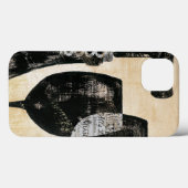2つのガラスが付いているワイン・ボトル Case-Mate iPhoneケース (裏面 (横))