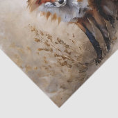 2つのキツネの切り離しティッシュペーパー 薄葉紙 (詳細)