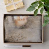 2つのキツネの切り離しティッシュペーパー 薄葉紙 (ギフト)