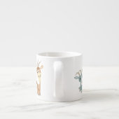 2つのキュートなハッピーカートゥーンヤギEspresso Mug エスプレッソカップ (裏面)