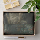 2つのキューピッドの噴水，そのうちの1つは膝をついている 薄葉紙 (ギフト)