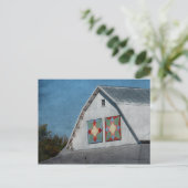 2つのキルトを持つ納屋 ポストカード (スタンド正面)