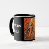 2つのギターのマグ マグカップ (正面左)