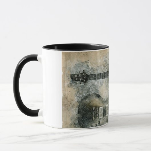 2つのギター マグカップ (左)