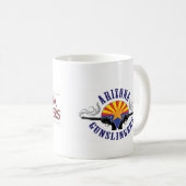 2つのクラブロゴのクラブマグ コーヒーマグカップ (正面右)
