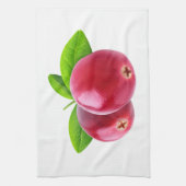 2つのクランベリー キッチンタオル (縦)
