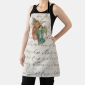 2つのクリスマスエンジェルビクトリアン – スクラップ宗教 エプロン (インサイチュ)