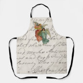 2つのクリスマスエンジェルビクトリアン – スクラップ宗教 エプロン (正面)