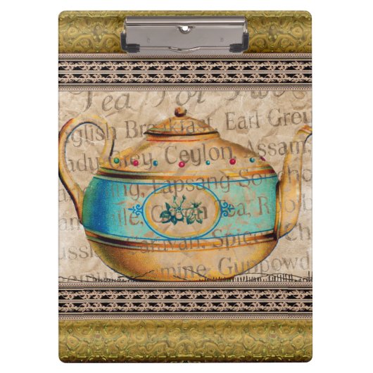 2つのクリップボードのTea クリップボード (正面)