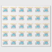 2つのクールの2つ目の誕生日のラッピング紙 ラッピングペーパー (フラット)