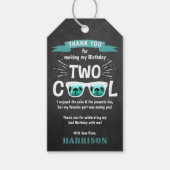 2つのクールシャルボードボーイズ2nd誕生日ありがとう ギフトタグ (正面)