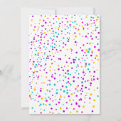 2つのクールネオンサマーポップス誕生日招待状 招待状 (裏面)