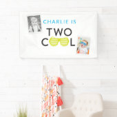 2つのクールパーティーバナーの背景 横断幕 (インサイチュ)