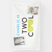 2つのクールパーティーバナーの背景 横断幕 (縦)