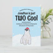 2つのクールフェスティバルポーラベア雪2回目の誕生日 招待状 (スタンド正面)