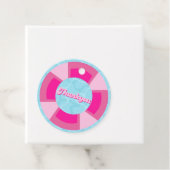 2つのクール熱帯プール夏誕生日 フェイバータグ (インサイチュ)