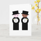 2つのグループが1つの白人 カード (黄色い花)