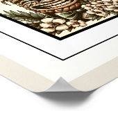 2つのグルームズゲイパイナップルティキヘッドレトロ結婚ズ ポスター (角)