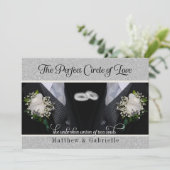 2つのグルームズ結婚ゲイまたは市民連合タキシス 招待状 (スタンド正面)