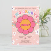 2つのグルーヴィレトロレインボー2nd誕生日パーティー 招待状 (スタンド正面)