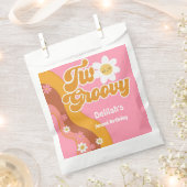 2つのグルーヴィレトロヴィンテージ2歳の誕生日 フェイバーバッグ (クリップ留めされた状態)