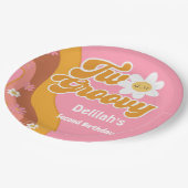 2つのグルーヴィレトロヴィンテージ2歳の誕生日 ペーパープレート (アングル)