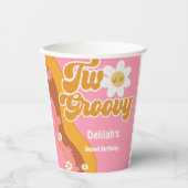 2つのグルーヴィレトロヴィンテージ2歳の誕生日 紙コップ (正面)