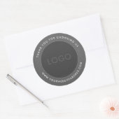 2つのグレートーンヴィンテージレザーフェイク ラウンドシール (封筒)