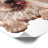 2つのケアンテリアでウェスティー ポスター (角)