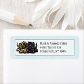 2つのケアンテリア ラベル (インサイチュ)